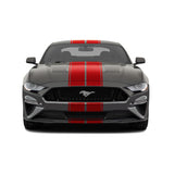 Dual 7.9" Racing Stripes w/pins Self Healing Vinyl fits Ford Mustang 2015 to 2023