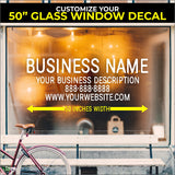 Customize Your Window Shop Decal - Choose Size & Color & Font - Free Squeegee Included Fusion Decals