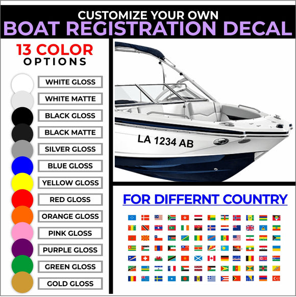 Registration Numbers Fusion Decals