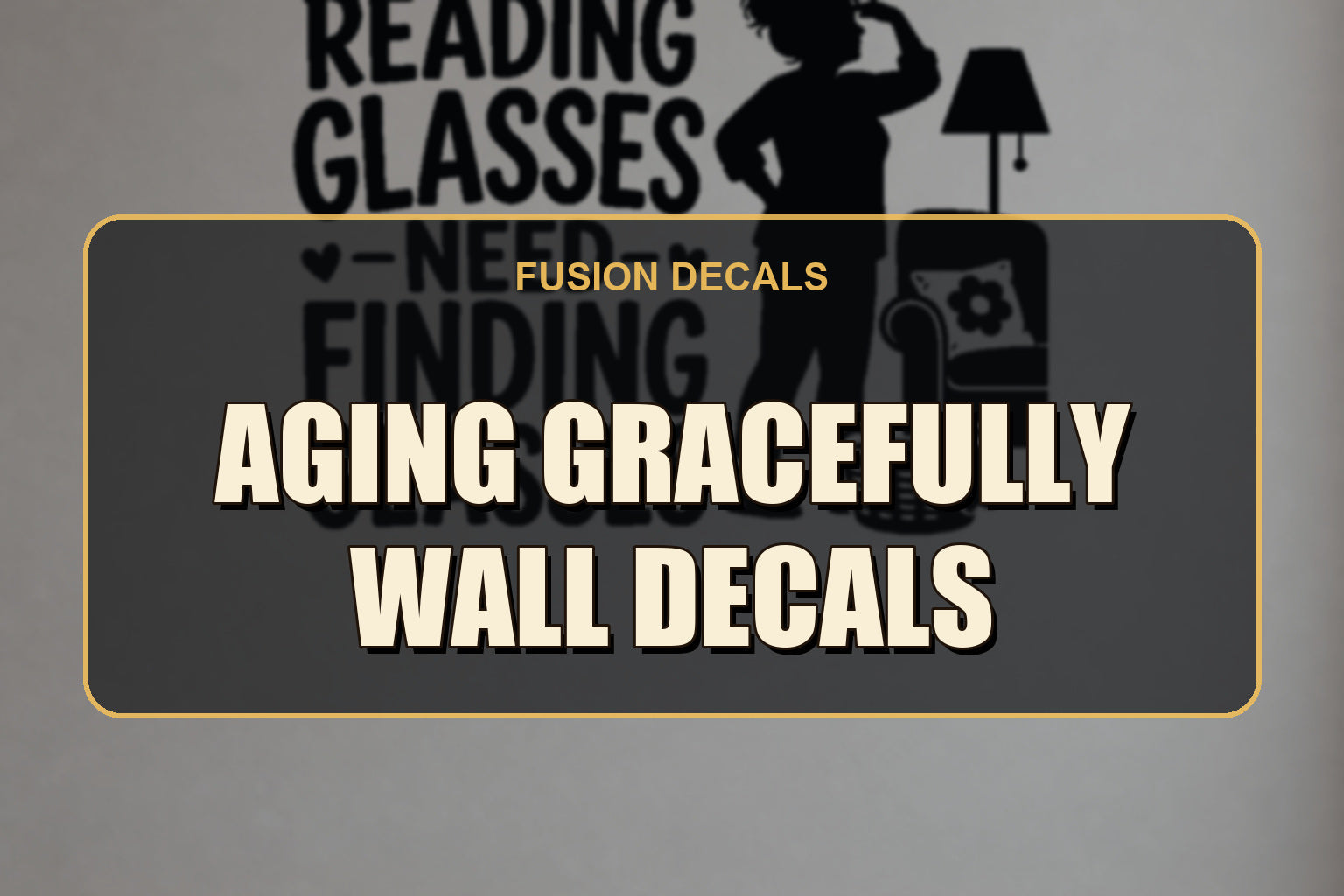 Aging Gracefully Wall Decals collection cover