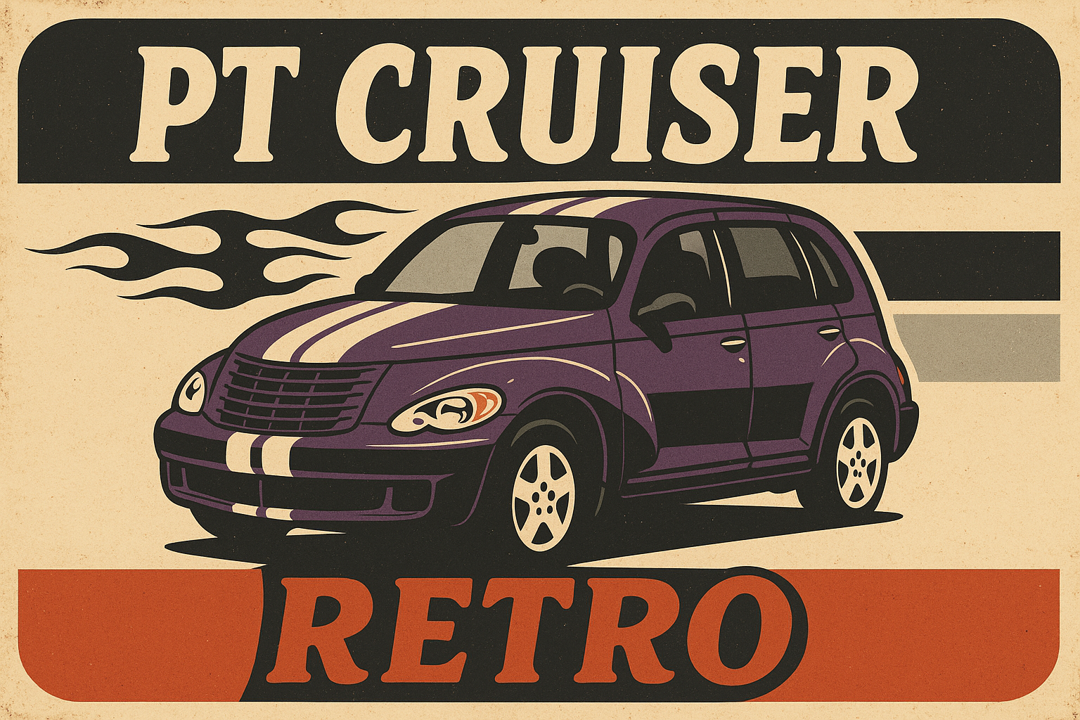 Chrysler PT Cruiser Racing Stripes