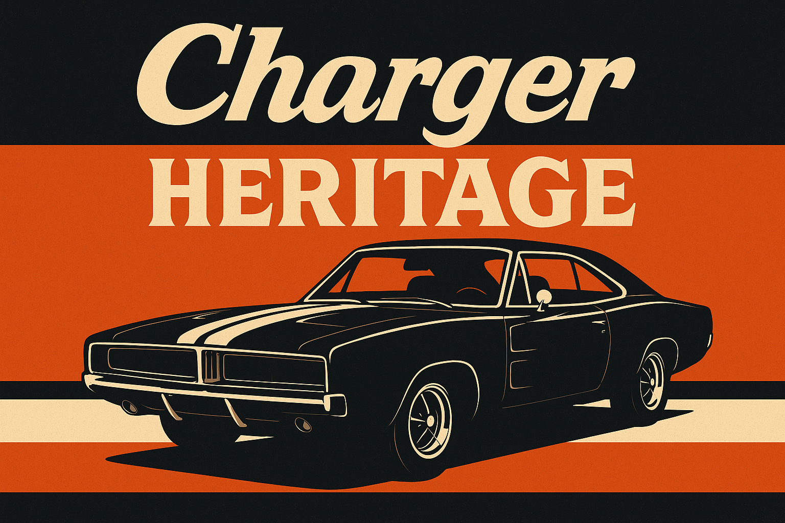 Dodge Charger Racing Stripes