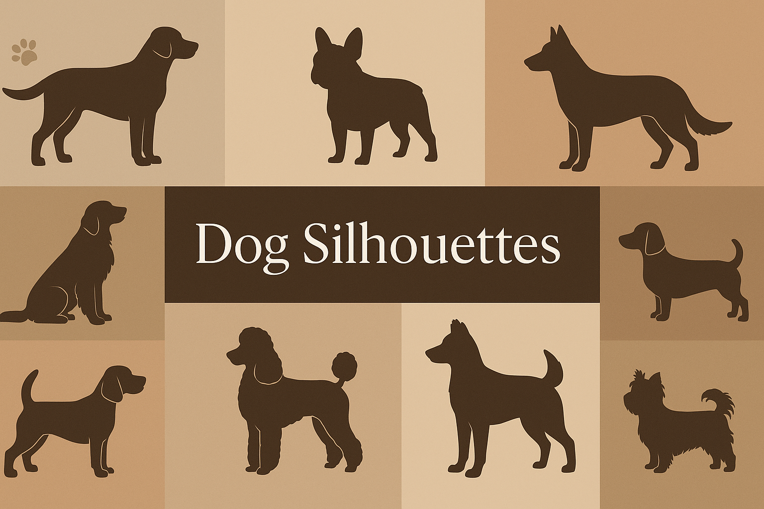 Dog Silhouette Wall Decals