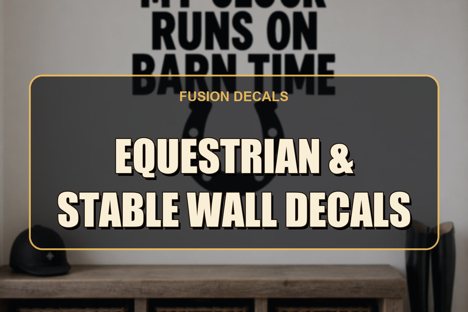 Equestrian & Stable Wall Decals collection cover
