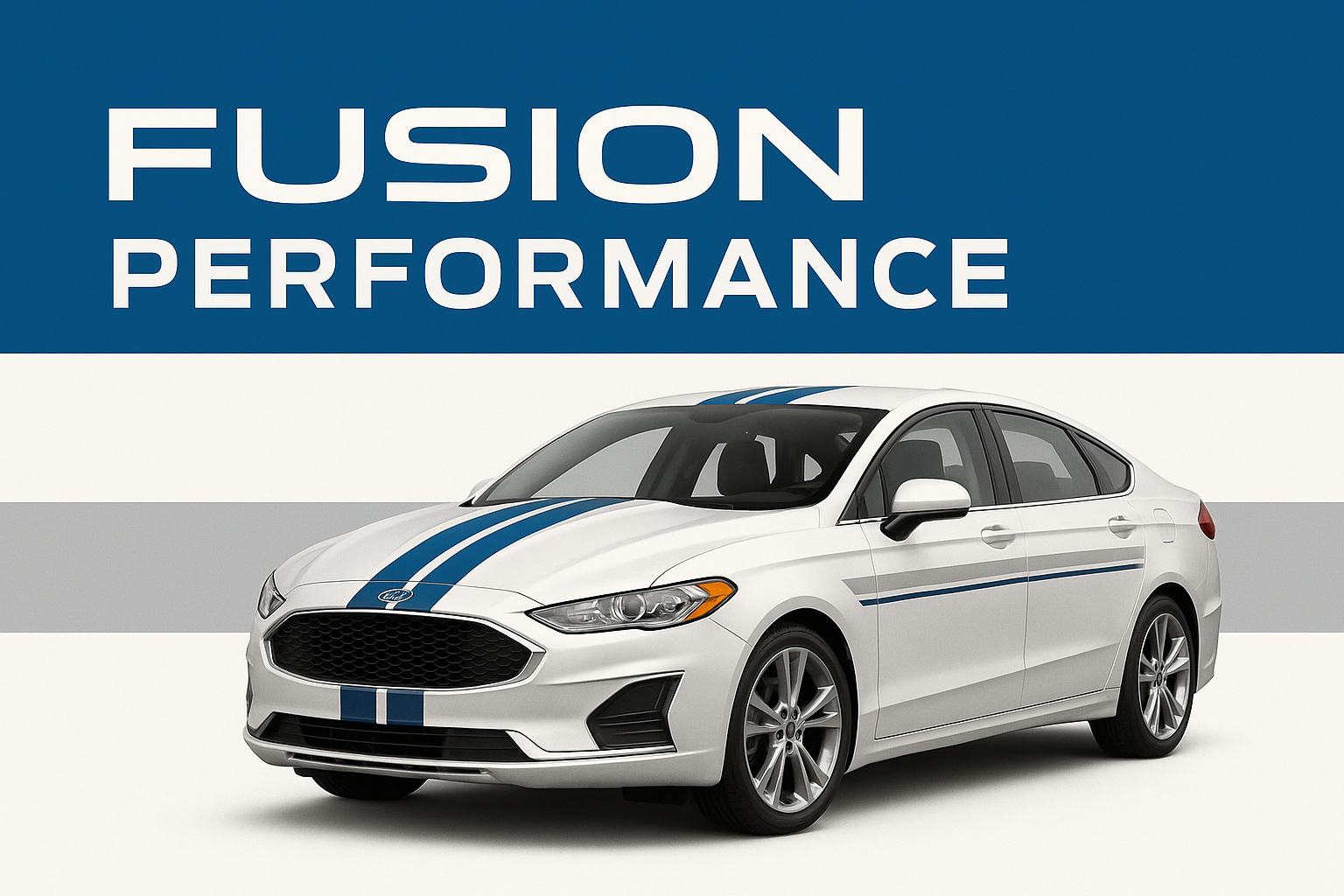Ford Fusion Racing Stripes