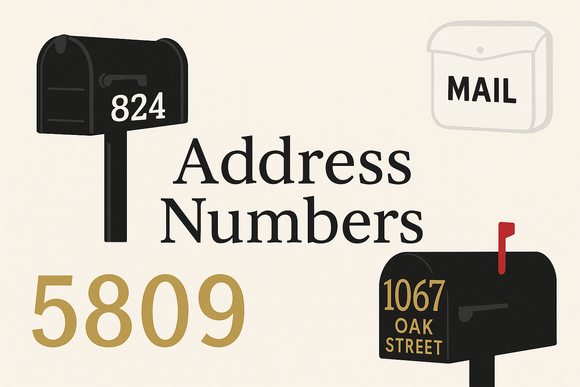 Mailbox Decals & Address Numbers