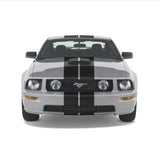 Dual 7" Racing Stripes Self Healing Vinyl fits Ford Mustang 2005 to 2009