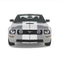 Ford Mustang dual 12-inch racing stripes in matte white, front view