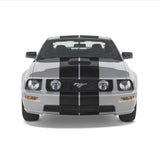 GT 500 Dual 11" Racing Stripes Self Healing Vinyl fits Ford Mustang 2005 to 2009