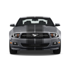 Dual 10" Racing Stripes w/pins Self Healing Vinyl fits Ford Mustang 2010 to 2014