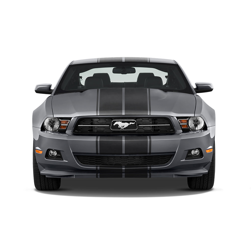 Dual 11" Racing Stripes w/pins Self Healing Vinyl fits Ford Mustang 2010 to 2014