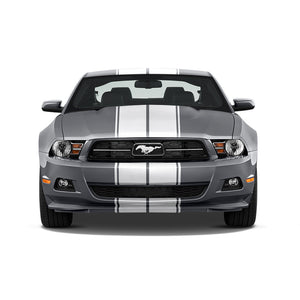 Dual 11" Racing Stripes w/pins Self Healing Vinyl fits Ford Mustang 2010 to 2014