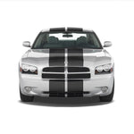 Dual 12" Racing Stripes Self Healing Vinyl fits Dodge Charger 2006 to 2010