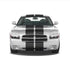 Dual 12" Racing Stripes Self Healing Vinyl fits Dodge Charger 2006 to 2010