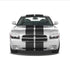 Dual 12" Racing Stripes Self Healing Vinyl fits Dodge Charger 2006 to 2010