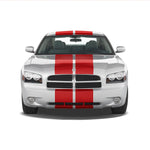 Dual 12" Racing Stripes Self Healing Vinyl fits Dodge Charger 2006 to 2010