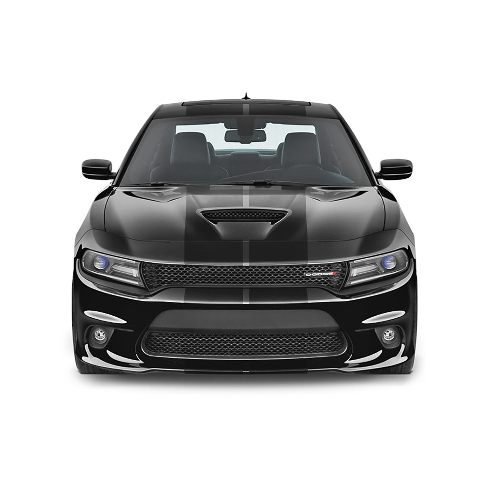 Dual 12" Racing Stripes Self Healing Vinyl fits Dodge Charger SRT 2012 to 2023