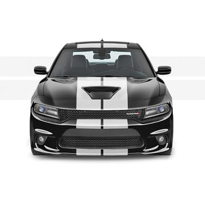 Dual 12" Racing Stripes Self Healing Vinyl fits Dodge Charger SRT 2012 to 2023