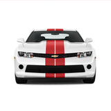 Dual 8" Racing Stripe No Scoop Self Healing Vinyl fits Chevy Camaro 2010 - 2015