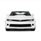 Chevy Camaro dual 8-inch racing stripes in gloss white, front view
