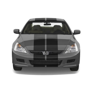 Dual 10" Racing Stripes Self Healing Vinyl fits Honda Accord 2003 to 2007