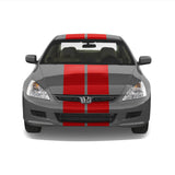 Dual 10" Racing Stripes Self Healing Vinyl fits Honda Accord 2003 to 2007