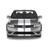 Dual 10" Racing Stripes Self Healing Vinyl fits Honda Civic Coupe 2006 to 2011