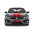 Dual 9" Racing Stripes Self Healing Vinyl fits Honda Civic Si Sedan 2017 to 2020