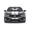 Honda Civic Si Sedan dual 9-inch racing stripes in gloss white, front view