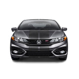 Dual 11" Racing Stripes Self Healing Vinyl fits Honda Civic Si Sedan 2012 - 2015