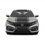 20" Racing Stripes w/pins Self Healing Vinyl fits Honda Civic Hatchback 2021 +