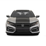 25" Racing Stripe Self Healing Vinyl fits Honda Civic Hatchback 2021 +