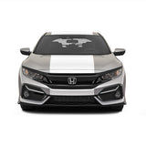 25" Racing Stripe Self Healing Vinyl fits Honda Civic Hatchback 2021 +