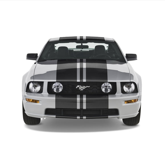 Triple Racing Stripes Self Healing Vinyl fits Ford Mustang 2005 to 2009