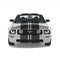 Ford Mustang triple racing stripes in gloss black, stripe material detail