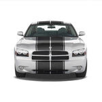 Dual 12" Racing Stripes with Pins Self Healing Vinyl fits Dodge Charger 2006-2010