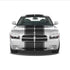 Dual 12" Racing Stripes with Pins Self Healing Vinyl fits Dodge Charger 2006-2010