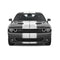 Dodge Challenger dual 11-inch racing stripes with pinstripes and 5-inch gap in matte white, stripe material detail