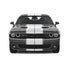 Dual 11" with pinstripes & .5" gap Racing Stripes Air Release Vinyl fits Dodge Challenger 2008 2022 Fusion Decals