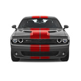 Dual 11" w/pins Racing Stripes Self Healing Vinyl fits Dodge Challenger 08 - 23