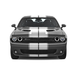 Dual 11" w/pins Racing Stripes Self Healing Vinyl fits Dodge Challenger 08 - 23