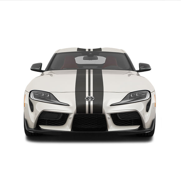 Triple Racing Stripes Self Healing Vinyl fits Toyota Supra 2019+