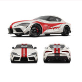 Triple Racing Stripes with Graphics Self Healing Vinyl fits Toyota Supra 2019+