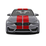 Dual 12" Racing Stripes & Skirts Self Healing Vinyl fits BMW M3 2014 to 2019