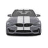 Dual 12" Racing Stripes & Skirts Self Healing Vinyl fits BMW M3 2014 to 2019