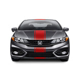 10" Racing Stripe w/pins Self Healing Vinyl fits Honda Civic Coup 2012 to 2015
