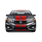 Dual 11" Racing Stripes Self Healing Vinyl fits Honda Civic Coup 2012 to 2015