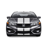 Dual 11" Racing Stripes Self Healing Vinyl fits Honda Civic Coup 2012 to 2015