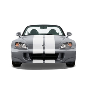 Dual 11" Racing Stripes Self Healing Vinyl fits Honda S2000 2003 to 2009