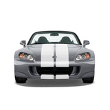 Dual 11" Racing Stripes Self Healing Vinyl fits Honda S2000 2003 to 2009